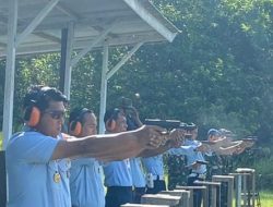 Jaga Kedaulatan Negara, Prajurit Lanud RSA Gelar Latihan Menembak